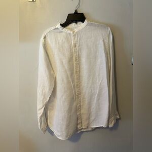 Club Room Linen White Shirt